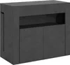 Ausziehbare Konsole 90x42/302 cm Evolve Anthrazit Spatolato Produktbild-Vorschau 1