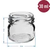 Glasgefäß mit Schraubverschluss TO fi43 30ml - 10 Stück Produktbild-Vorschau 4