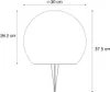 Lampada da giardino a sfera solare MELO bianco fi 30cm RL Anteprima dell’immagine prodotto 20