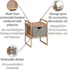 WENKO Beistelltisch mit Schublade Bahari, aus Bambus und Produktbild-Vorschau 2