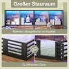 A collage of images showcasing a child's bed with storage and LED lighting, and a close-up of the bed's railing. Produktbild-Vorschau