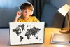 MuchoWow® Laptop Aufkleber Sticker Cover Weltkarte - Zahlen Produktbild-Vorschau 3