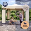 CASARIA® Pavillon Lorca 3x3m Metall Wasserabweisend Produktbild-Vorschau 5