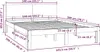 VidaXL 810496, Biały, 143,5 cm, 2,06 m, 69,5 cm, 1400 x Podgląd zdjęcia produktu 9