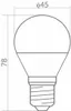 A technical drawing of an LED light bulb with dimensions indicated. Podgląd zdjęcia produktu