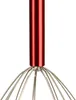 A close-up view of the top part of a red handled whisk, showing the metal wires attached to the handle. Náhľad obrázku produktu