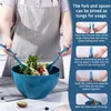 Luxear Große Salatschüssel Set mit Deckel, 6-teilig, Produktbild-Vorschau 3