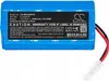 A blue lithium-ion battery pack with a black label detailing its specifications and warnings. Náhled obrázku produktu