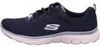 A side view of a blue Skechers sneaker. Voir les images du produit
