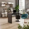 Stůl Vicco Lara Černý vysoký lesk 120 x 50 cm se 2 Náhled obrázku produktu 4