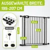 Bomi Treppenschutzgitter ohne Bohren, 199-207 cm, flacher Produktbild-Vorschau 2