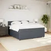 Boxspringbett mit Matratze Dunkelgrau 180x200 cm Samt Produktbild-Vorschau 3