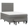 vidaXL Boxspringbett mit Matratze Dunkelgrau 120x200 cm Produktbild-Vorschau 2