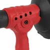 A close-up view of the red and black handle and control mechanism of an electric pipe cleaner. Produktbild-Vorschau