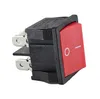 Wippenschalter rote Wippe unbeleuchtet 4 pin 6A 250VAC Produktbild-Vorschau 3