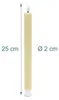 Relaxdays, juego de 2 velas LED de pie, color crema Vista previa de la imagen del producto 4