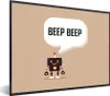 MuchoWow® Gerahmtes Poster Sprichwörter - Zitate - Piep Produktbild-Vorschau 1