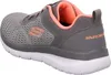A side view of a gray Skechers sneaker with orange accents. Anteprima dell’immagine prodotto