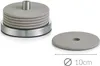 Zeller Glasuntersetzer-Set, 7-tlg., Edelstahl/Silikon, grau Produktbild-Vorschau 2