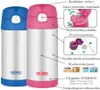 Kinder-Thermoskanne mit Strohhalm Thermoskanne 0,35l Blumen Produktbild-Vorschau 1