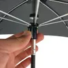 A hand is shown adjusting the mechanism of a black umbrella. Voir les images du produit