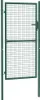 A green metal gate with a wire mesh infill, standing upright against a white background. The gate has a handle and hinges visible. Anteprima dell’immagine prodotto