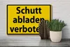 Holzschild Warnschild 30x20cm Schutt abladen verboten Produktbild-Vorschau 4