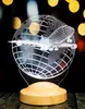 GESCHENKELAMPE 3D LED Nachttischlampe Passagierflugzeug Produktbild-Vorschau 7