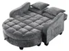 Divano letto multifunzionale 2 in 1 con pouf contenitore, Anteprima dell’immagine prodotto 4