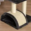PawHut Kratzbaum Katzenbaum mit Kratzbrett Weichkissen Produktbild-Vorschau 7