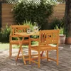vidaXL : 2 chaises de jardin en bois d'acacia massif, Voir les images du produit 2