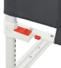 vidaXL Kleinkind-Bettschutzgitter Dunkelgrau 90x25 cm Stoff Produktbild-Vorschau 5