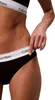 Calvin Klein Damen Slip Bikini Form mit Logobund, Schwarz Produktbild-Vorschau 2