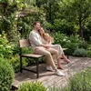 di volio Gartenbank ITRI - Beige, Sitzbank in Holzoptik, Produktbild-Vorschau 3