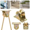 4x Umlenkrollen Für Seile V-Nut Rollenrad Umlenkrolle Produktbild-Vorschau 5