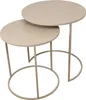 Two nesting round side tables on a white background. Produktbild-Vorschau