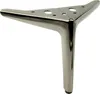 Eleganti gambe per mobili in cromo nero, altezza 15 cm - Anteprima dell’immagine prodotto 1