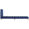 The Living Store Bettgestell Blau Stoff 90x200 cm Produktbild-Vorschau 4