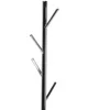 A close-up of a modern, silver coat rack with multiple hooks. Náhled obrázku produktu