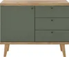 Sideboard Wohnzimmer in Eiche mit grün AVEZZANO-61 Modern Produktbild-Vorschau 1