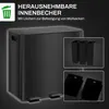 HOMCOM Odpadkový kôš 3 x 15 l, pedálový kôš s vekom, Náhľad obrázku produktu 7