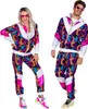 80er JAHRE DISCO TRAININGSANZUG (Oberteil, Hose) Gr. L Produktbild-Vorschau 5