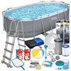 Piscina da giardino con telaio 427 x 250 x 100 cm 18-in-1 Anteprima dell’immagine prodotto 1