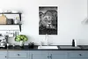 MuchoWow® Poster Wildtiere - Löwe - Natur - Schwarz - Weiß Produktbild-Vorschau 3