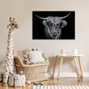 MuchoWow® Poster Schottisches Hochlandrind - Schwarz - Kuh Produktbild-Vorschau 7