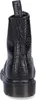 A close-up back view of a black Dr. Martens boot with a crocodile-embossed texture. Produktbild-Vorschau