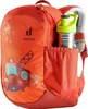 A close-up view of a child's backpack with a fire truck design. Voir les images du produit