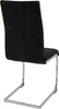 A single black dining chair with a cantilever base, shown from the back. Náhled obrázku produktu