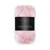 A ball of pink yarn with a black label. Produktbild-Vorschau