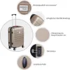 A product image with callouts highlighting features of a suitcase. Anteprima dell’immagine prodotto